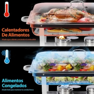 Foto 2 | Foto 2 | Bufetera De Acero Inoxidable Capacidad 11 Litros 1 Bandeja