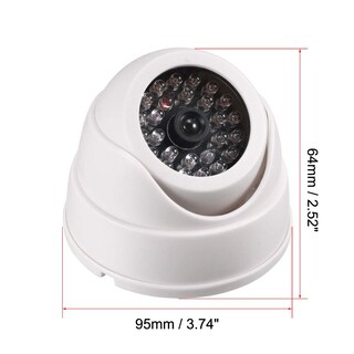 Foto 2 | Foto 2 | Cámara Domo De Seguridad Ficticia Autbye Simulada Con Luz Led - Venta Internacional.