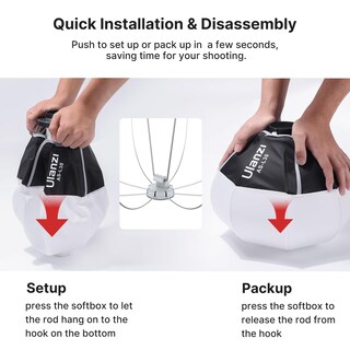 Foto 2 | Foto 2 | Modificador De Luz Suave Lantern Softbox Ulanzi Mini Para Lt028 - Venta Internacional.