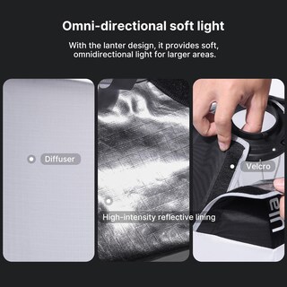 Foto 3 | Foto 3 | Modificador De Luz Suave Lantern Softbox Ulanzi Mini Para Lt028 - Venta Internacional.