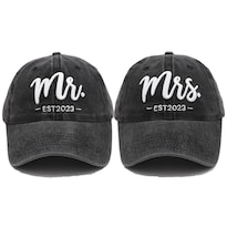 Gorra De Béisbol Hiwelove Mr And Mrs Est 2023 Para Hombre Y Mujer - Venta Internacional.
