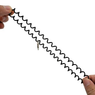 Foto 3 | Foto 3 | Llavero En Espiral Para Muñeca Paquete De 100 Unidades Plástico Elástico Negro - Venta Internacional.