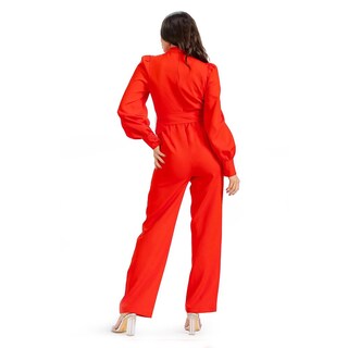 Foto 3 | Foto 3 | Jumpsuit Con Cinto Roman Fashion /juvenil 8718 (rojo) Rojo