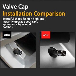 Foto 4 | Foto 4 | Tapa Antirrobo Aicel Para Vástago De Válvula De Neumático  Aleación De Zinc  4 Unidades  Negra - Venta Internacional.