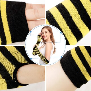 Foto 6 | Foto 6 | Guantes Arm Warmer Sin Dedos Bienvenu Punk Gothic Rock - Venta Internacional.
