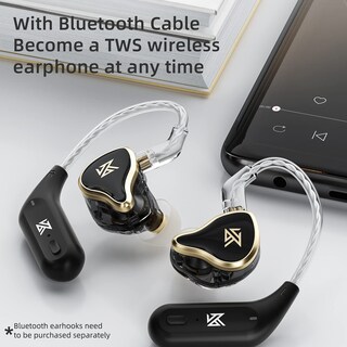 Foto 4 | Foto 4 | Earphones Kz Zas 7ba+1dd Auriculares Híbridos Hifi Con Cable Blancos - Venta Internacional.