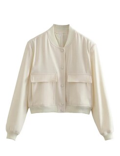 Foto 5 | Foto 5 | Chaqueta Megfie Cropped Bomber Para Mujer Color Beige Talla S - Venta Internacional.
