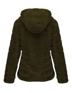 Foto 2 | Foto 2 | Abrigo De Piel Sintética Bellivera 1801 Verde Para Mujer Talla L - Venta Internacional.