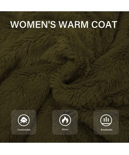 Foto 5 | Foto 5 | Abrigo De Piel Sintética Bellivera 1801 Verde Para Mujer Talla L - Venta Internacional.