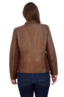 Foto 6 | Foto 6 | Jacket Sebby Collection Whisky De Piel Sintética Para Mujer Talla Grande - Venta Internacional.