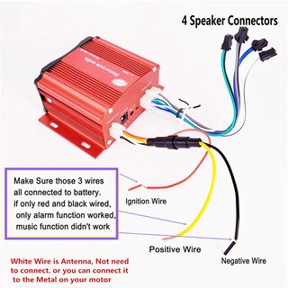 Foto 4 | Foto 4 | Sistema De Sonido Con Amplificador Bluetooth Impermeable Para Motocicletas - Venta Internacional.