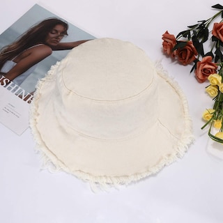 Foto 2 | Foto 2 | Sombrero De Pescador Sun Hat Boderier De Verano De Ala Ancha De Algodón Para Mujer - Venta Internacional.
