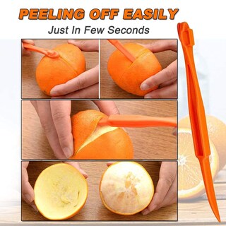 Foto 6 | Foto 6 | Herramienta De Cocina Removedora De Cítricos De Plástico Orange Peeler Cosmer - Venta Internacional.