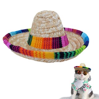 Foto 1 | Foto 1 | Sombrero Para Mascotas Pequeñas Bettli Tejido En Paja Para Perros Y Gatos - Venta Internacional.