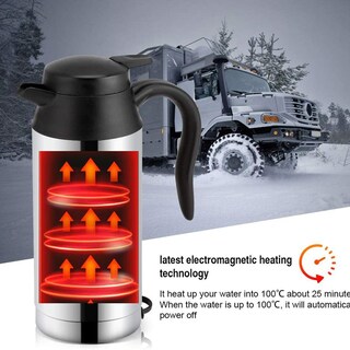 Foto 3 | Foto 3 | Hervidor Portátil Para Viajes En Coche Acero Inoxidable 750 Ml Universal - Venta Internacional.