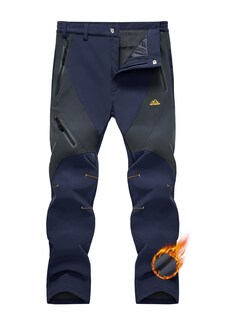 Foto 1 | Foto 1 | Pantalones De Esquí Magcomsen Impermeables Softshell Para Hombre Color Azul Marino - Venta Internacional.