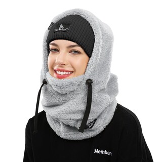 Foto 1 | Foto 1 | Mascarilla Facial Shy Velvet Balaclava Resistente Al Viento Color Gris Invierno - Venta Internacional.