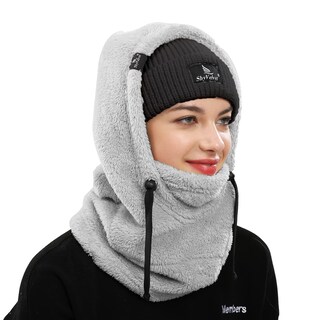 Foto 2 | Foto 2 | Mascarilla Facial Shy Velvet Balaclava Resistente Al Viento Color Gris Invierno - Venta Internacional.