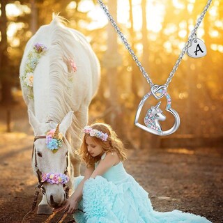 Foto 2 | Foto 2 | Collar Hidepoo Unicorn Chapado En Oro Blanco De 14 Quilates Con Circonitas Cúbicas - Venta Internacional.