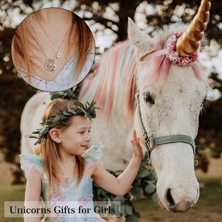 Foto 3 | Foto 3 | Collar Hidepoo Unicorn Chapado En Oro Blanco De 14 Quilates Con Circonitas Cúbicas - Venta Internacional.
