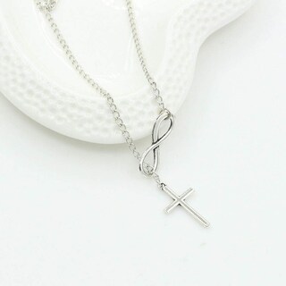 Foto 7 | Foto 7 | Gargantilla Shegirl Infinity Love Con Forma De Lazo Plateado Para Mujer - Venta Internacional.