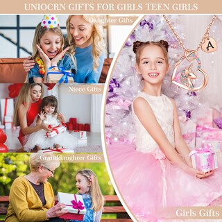 Foto 4 | Foto 4 | Collar Hidepoo Unicorn Chapado En Oro Rosa De 14 Quilates Con Circonitas Cúbicas - Venta Internacional.