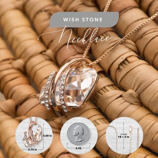 Foto 3 | Foto 3 | Colgante Leafael Wish Stone Con Piedra Natal De Cristal En Abril - Venta Internacional.