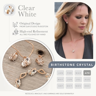 Foto 4 | Foto 4 | Colgante Leafael Wish Stone Con Piedra Natal De Cristal En Abril - Venta Internacional.