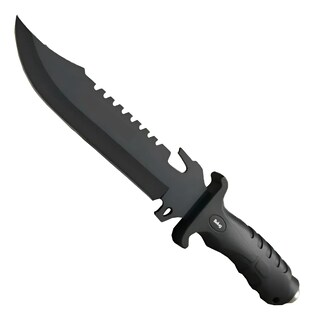 Foto 1 | Foto 1 | Cuchillo Belug Tipo Rambo Campismo Militar Táctico Negro