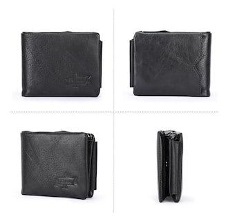 Foto 4 | Foto 4 | Tripliegue De Piel Auténtica De Wallet Contact Para Hombre - Venta Internacional.
