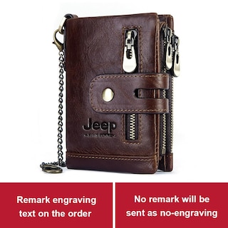 Foto 1 | Foto 1 | Cartera Humerpaul De Piel Auténtica Para Hombre Con Monedero Y Grabados - Venta Internacional.