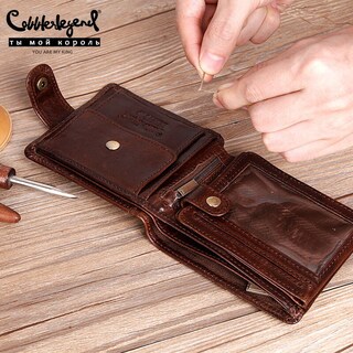 Foto 2 | Foto 2 | Cartera Cobbler Legend De Piel Auténtica Para Hombre Color Negro - Venta Internacional.