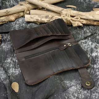 Foto 5 | Foto 5 | Cartera Luufan Vintage Crazy Horse Leather Para Hombre - Venta Internacional.