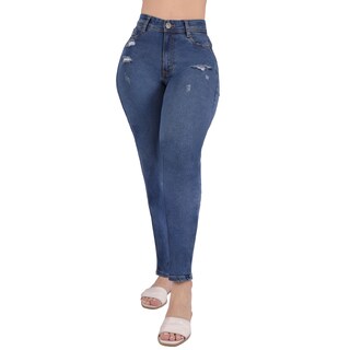 Foto 1 | Foto 1 | Jeans Para Mujer Colombiano Corte Recto Push Up Sea Brazil