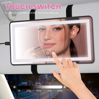 Foto 4 | Foto 4 | Espejo De Maquillaje Para Cargar El Coche Con Iluminación De 60 Led - Venta Internacional.