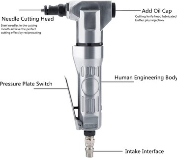 Foto 3 | Foto 3 | Cortador De Metal Air Nibbler Walfront De Alta Dureza 2800 Rpm - Venta Internacional.