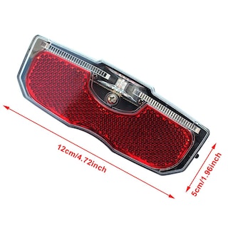 Foto 3 | Foto 3 | Luz Trasera Con Reflector Trasero Para Bicicleta Lovfash Aleación De Aluminio Color Rojo - Venta Internacional.