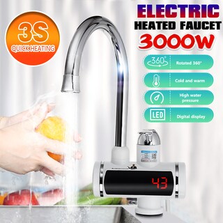 Foto 1 | Foto 1 | Grifo Eléctrico De Cocina Con Rotación De 3000 W Calentamiento Rápido De 360° - Venta Internacional.