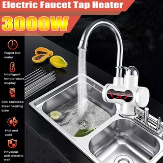 Foto 2 | Foto 2 | Grifo De Calefacción Eléctrico 3000 W 220 V Con Pantalla De Temperatura - Venta Internacional.