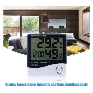 Foto 3 | Foto 3 | Termohigrómetro Digital  Higrómetro  Reloj De Temperatura X2 - Venta Internacional.