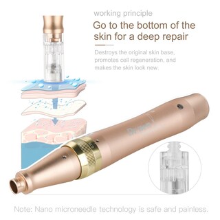 Foto 3 | Foto 3 | Derma Pen Inalámbrico Con Microaguja Automático Dermapen Cuidado De La Piel - Venta Internacional.