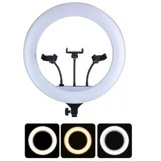 Foto 3 | Foto 3 | Ring Light De 14 Pulgadas Con 3 Soportes Para Teléfono Celular Y Trípode - Venta Internacional.