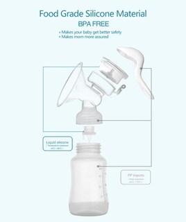 Foto 3 | Foto 3 | Extractor De Leche Manual De Silicona Con Extractor De Leche 240 Ml Sin Bpa - Venta Internacional.