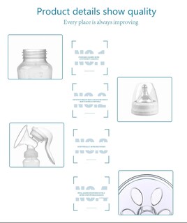 Foto 5 | Foto 5 | Extractor De Leche Manual De Silicona Con Extractor De Leche 240 Ml Sin Bpa - Venta Internacional.