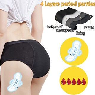Foto 4 | Foto 4 | Ropa Interior Menstrual Zvzk Absorbente De Flujo Pesado 30 Ml Paquete De 3 Unidades Para Mujer - Venta Internacional.