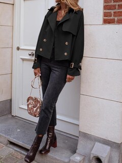 Foto 5 | Foto 5 | Gabardina Corta Tankaneo Para Mujer Con Doble Botonadura Y Solapa - Venta Internacional.