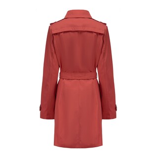 Foto 2 | Foto 2 | Gabardina Nanjun Chaqueta Clásica Con Solapa Para Mujer Color Burdeos - Venta Internacional.