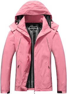 Foto 1 | Foto 1 | Chaqueta Impermeable Moerdeng Para Mujer Impermeable Y Ligera Rosa - Venta Internacional.