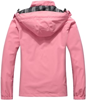 Foto 2 | Foto 2 | Chaqueta Impermeable Moerdeng Para Mujer Impermeable Y Ligera Rosa - Venta Internacional.