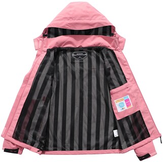 Foto 3 | Foto 3 | Chaqueta Impermeable Moerdeng Para Mujer Impermeable Y Ligera Rosa - Venta Internacional.